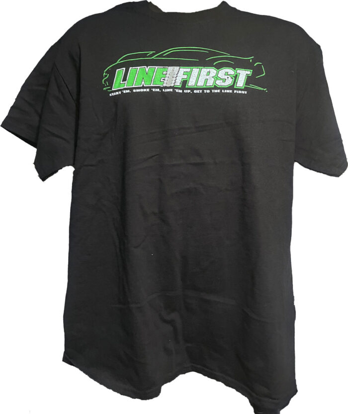 Line-First-Clothing-Company-Green-Camaro-Pro-Tree-Logo-T-Shirt-Black-Front