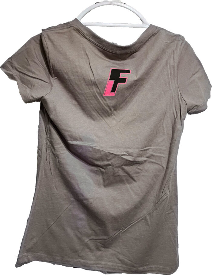 Line-First-Clothing-Company-Lips-Logo-T-Shirt-Womans-Grey-Back