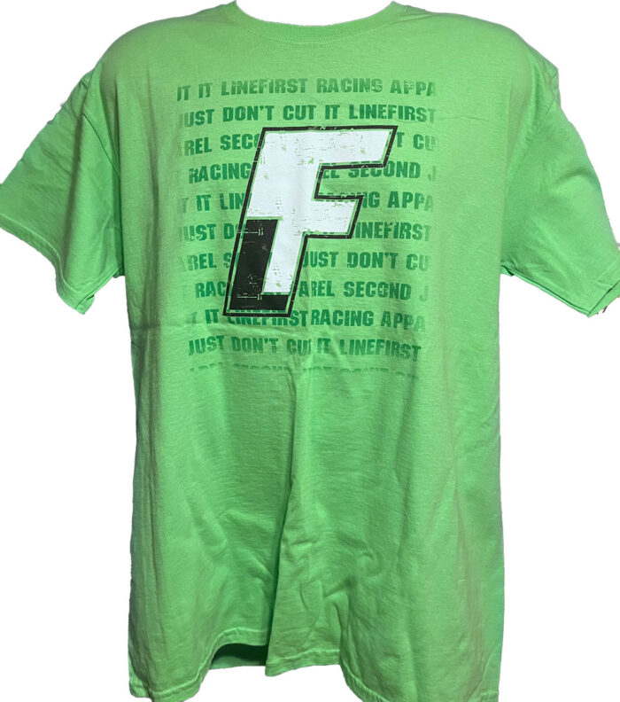 Line-First-Clothing-Company-Second-Dont-Cut-It-Logo-T-Shirt-Green-Front